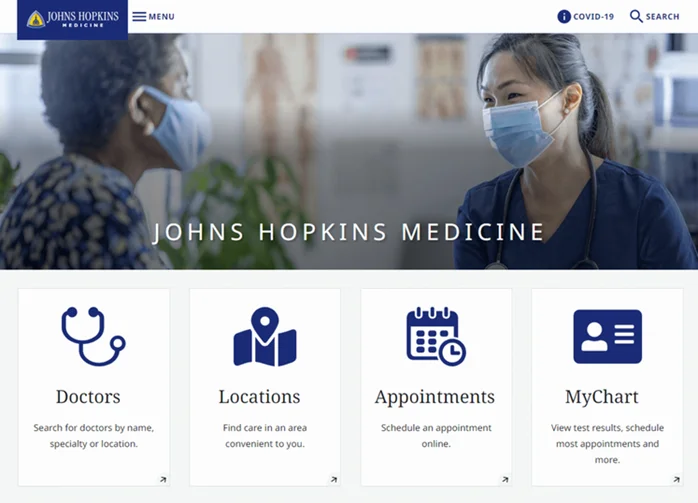 Johns Hopkins Medicine’s website
