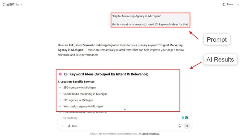 Chatgpt interface