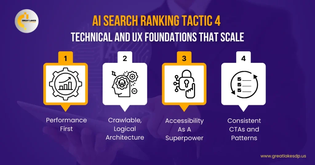 AI Search Ranking Tactic 4 — Technical And UX Foundations That Scale